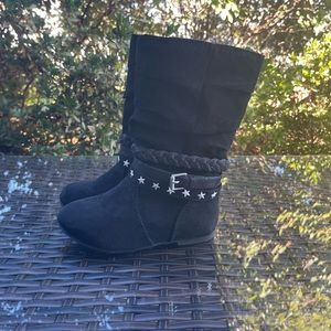 Jumping Beans Toddler Girl's Zip Up Boots Black Size:7